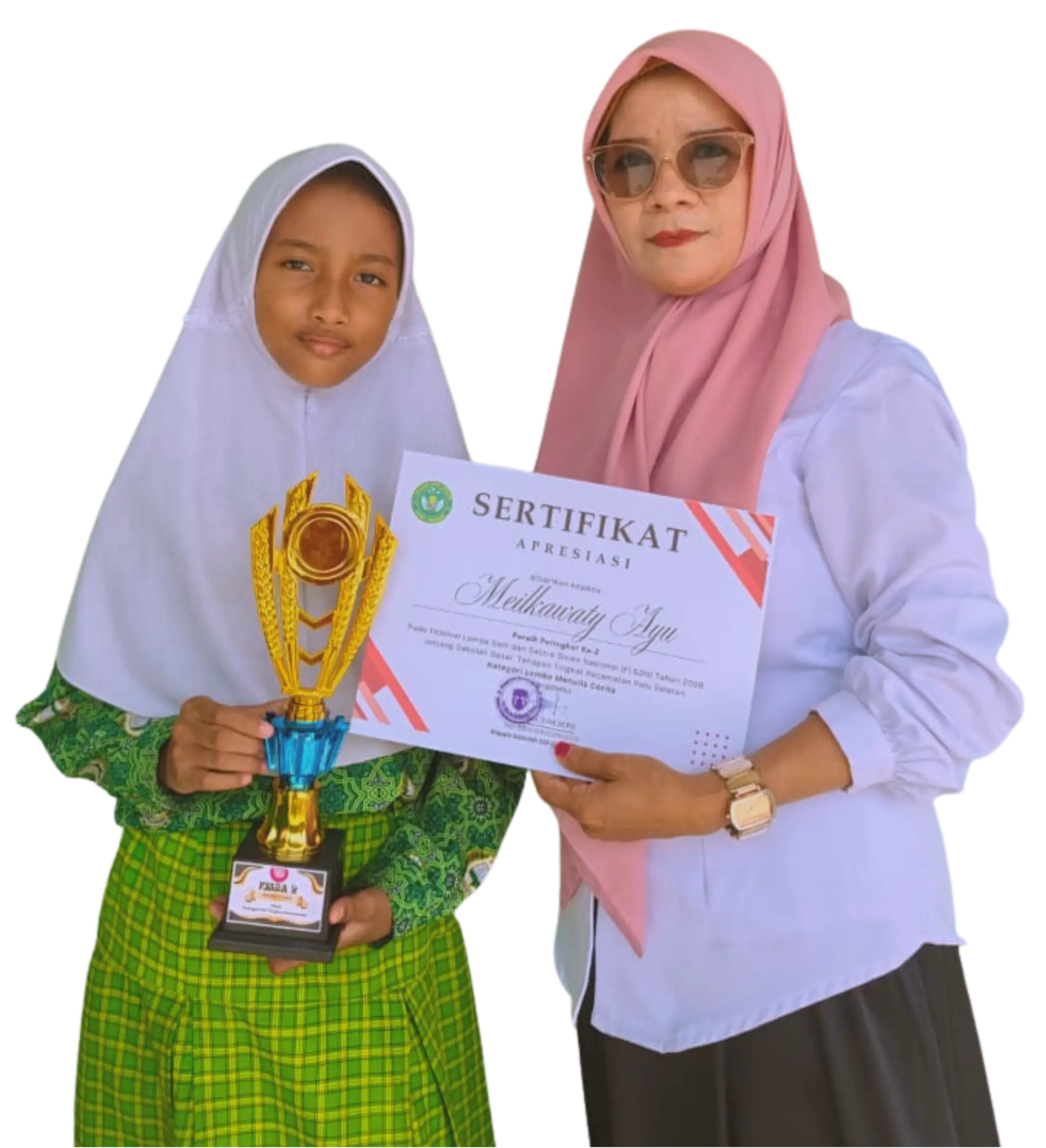 Kepala Sekolah dan Siswa SD ISLAM IQRA PETOBO